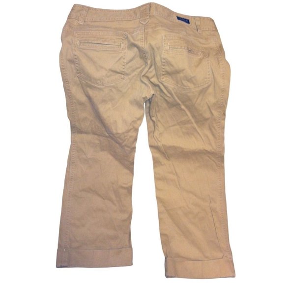 Hollister Co. Size 9 Belted Khaki Pants w/ Pockets - Picture 2 of 5